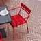 Flash Furniture Red All-Weather Steel Dining Chair, 4PK 4-XU-CH-10318-ARM-RED-GG - alternate 3